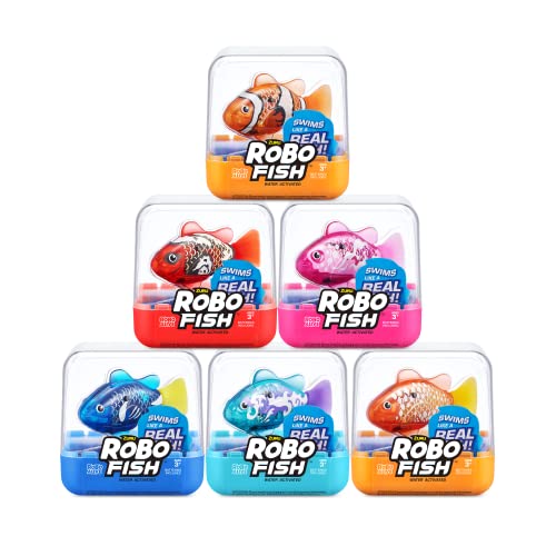 Robô Interativo ZURU Robo Alive - Peixe (Idade Mínima Recomendada: 4 anos) Zuru - Brinquedos - nadador, pele de escamas, piscada, submersível