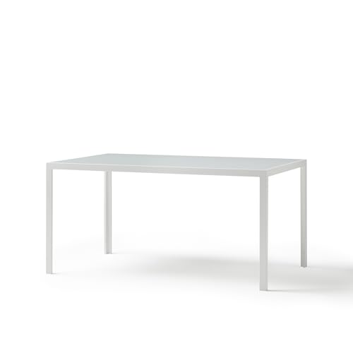 Mesa de Jardim Redonda KG GARDEN (Branco - Aço - 150x90x72 cm) KG KITGARDEN - Mesas de exterior - redonda, aço, 150x90x72 cm