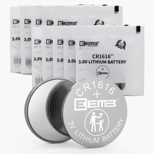 Pilhas CR1616 (3V - 1600mAh) 10 Unidades EEMB Co.,Ltd - Baterias - cr1616, 3V, 1600mah, 10 unidades