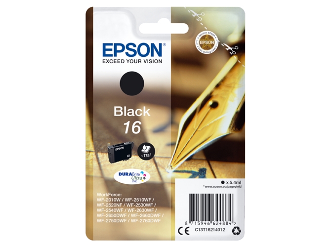 Tinteiro EPSON T1293 Preto (C13T12934020) Epson - Cartuchos de toner e jato de tinta - preto, epson, t1293