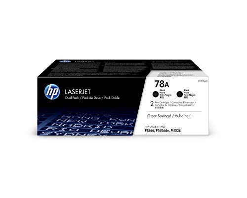 Tóner HP LaserJet Original 78A Preto (CE278AD) HP - Cartuchos de toner e jato de tinta - laser, preto, 2100 páginas, hp laserjet pro