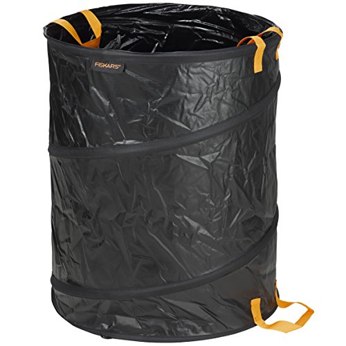 Saco de Jardim Fiskars 135042 | Preto, Verde Fiskars - Sacolas de lixo - resistente, 172 l, fácil de limpar, compacto