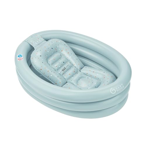 Banheira de Bebé BABYMOOV Aquadots (Branco - Espuma) BABYMOOV - Banheiras para bebês e assentos de banho - espuma, portátil, válvulas, confortável