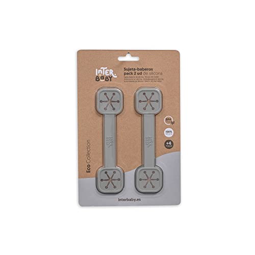 Pack de 2 Suportes para Fraldas INTERBABY Cinzento Petróleo Interbaby - Amamentação e alimentação - suportes, fraldas, silicone, babá, BPA livre, ecológico