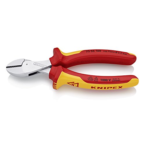 Knipex 73 06 160 alicate Alicate de corte diagonal KNIPEX - Ferramentas para fios e cabos - cromo-vanádio, 6 cm, multi-compressor, 200 g