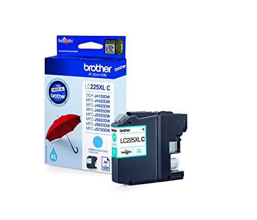 Tinteiro BROTHER LC-225XLCBP Ciano Alto Rendimento Brother - Cartuchos de toner e jato de tinta - ciano, alto rendimento, 1200 páginas, inkjet