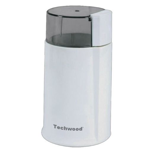 Máquina Café Techwood TMC-884 | Branco (Pequeno Almoço) TECHWOOD - Moedores de café - aço inoxidável, 50g, corte de segurança