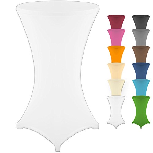 Capa para Mesa Elástica GRÄFENSTAYN Diana Branco Torrex - Toalhas de mesa - elástica, branco