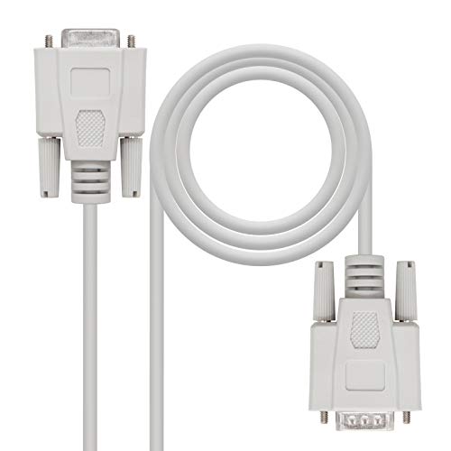 Cabo de Série NANOCABLE (DB9 - DB9 - 3 m - Bege) NANOCABLE - Cabos de rede - 3 m, db9, masculino, bege