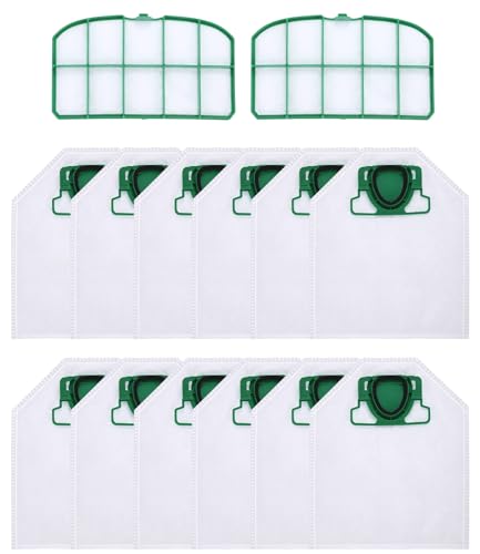 Kit 10 Bolsas com Filtro Hepa para Aspirador VORWERK Kobold Jissta - Aspiradores de pó e a vapor - 10 bolsas, filtro hepa, VORWERK Kobold