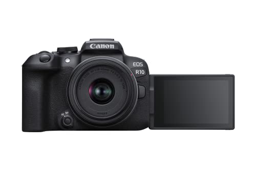 Kit Máquina Fotográfica Mirrorless CANON EOS R10 + EF-S 18-45mm f/3.5-4.5 IS STM (APS-C) Canon - Câmeras digitais - mirrorless, eos r10, ef-s 18-45mm, APS-C