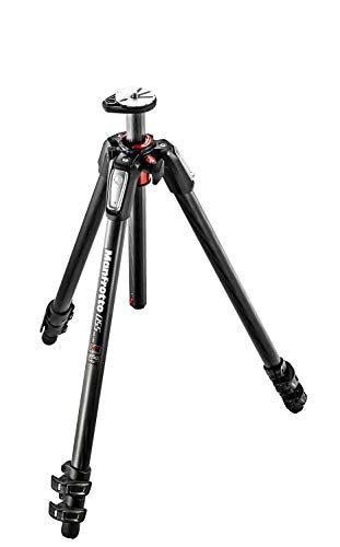 Tripé MANFROTTO 055 (Altura Máxima: 135 cm) Manfrotto - Tripés e monopés - 135 cm, 9 kg, central locking, magnésio, fibra de carbono