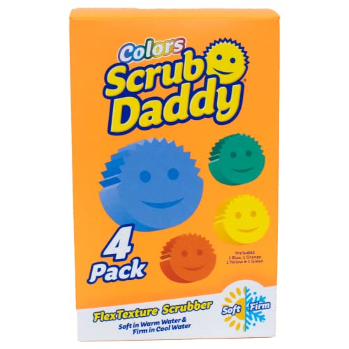 Esponja de Cozinha Scrub Daddy Colors (Recondicionado Como Novo) Scrub Daddy - Esponjas e esfregões - naturais, biodegradável, máquina de lavar louça, limpeza profunda