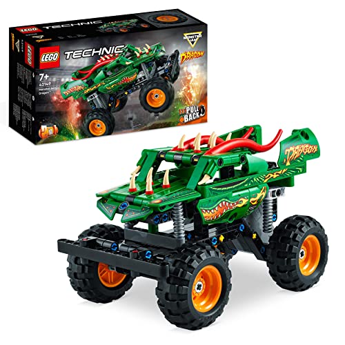 LEGO Technic - Dragão do Monster Jam (Idade Mínima: 7) LEGO - Brinquedos de conjunto de construção - lego, technic, dragão, monster jam, idade mínima 7