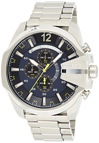 Relógio Homem DIESEL Dz4565 Cinzento (Aço Inoxidável - Azul) Diesel - Relógios - aço inoxidável, azul, cinzento, homem