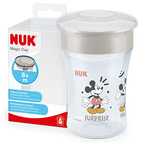Copos de Maternidade NUK Disney Mickey Mouse Magic Cup 230 ml (Recondicionado Como Novo) NUK - Canecas - 230ml, bico silicone, bpa free, transparente