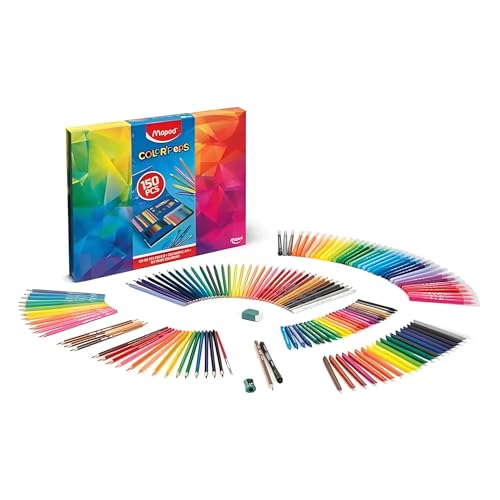 Conjunto de Artesanato MAPED Color Peps Infinity (150 peças) Maped - Kits de desenho e pintura - 150 peças, marcadores, lápis acuareláveis, pastel