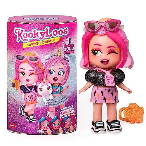 Boneca KOOKY LOOS Glitter Glam (Idade Mínima Recomendada: 4 anos) MAGIC BOX - Bonecas - boneca, kooky loos, glitter glam, 4 anos, tubo secreto