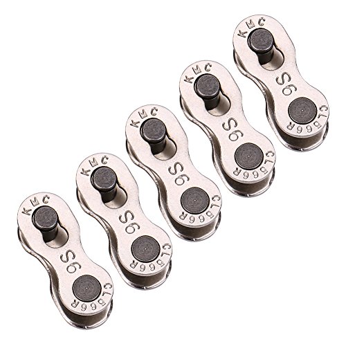Cadeia de Bicicleta Fydun 5 Pares Cinzento Fydun - Pequenas peças de bicicleta - aço, prata, 950 kgf, 8-10 velocidades