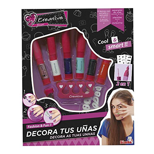 Conjunto de Decorativos para Crianças SIMBA TOYS 5957534 CREATIVE - Banho e corpo - decorativos, crianças, lápis, aplicador, unhas