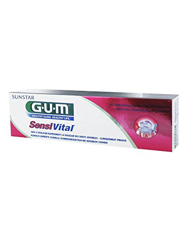 Pasta de Dentes GUM Sensivital (75 ml) Sunstar - Banho e corpo - anti-sensibilidade, antibacteriano, revigorante, 75 ml