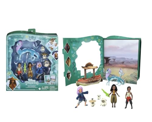 Conjunto de bonecos de brincar MATTEL HLX24 DISNEY PRINCESSES - Conjuntos de brinquedos - 7 personagens, raya, Sisu, Namaari