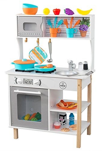 Cozinha Infantil KIDKRAFT Madeira - Castanho KIDKRAFT - Cozinhas de brinquedo e alimentos de brincar - madeira, castanho