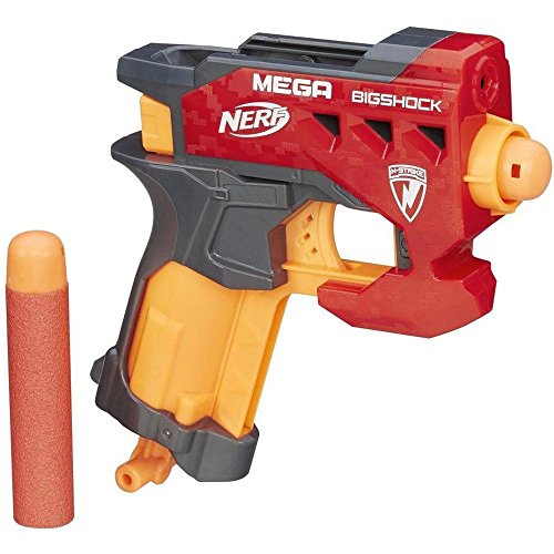 Lançador de Dardos HASBRO Big Shock Mega Blaster Nerf - Armas de brinquedo e acessórios - lançador, dardos, HASBRO, big shock, mega blaster, compacto