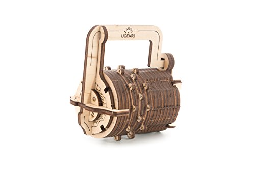 Puzzle 3D UGears Combination Lock (Idade Mínima Recomendada: 12 anos) UGEARS - Quebra-cabeças mecânicos - puzzle 3d, combinado, lock, 300 peças, 4 ligações