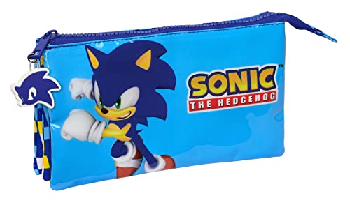 Estojo TRICARD Sonic (8.5 x 21 cm - Azul) safta - Organizadores de mesa - 8.5 x 21 cm, azul, poliéster, tecido suave