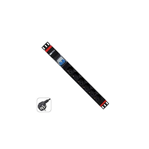 PDU VERTIV WPN-PDU-G02-06 1U Preto, Vermelho WP - Terminais e conectores de fio - 3500 w, 250 V, 16 A, ca