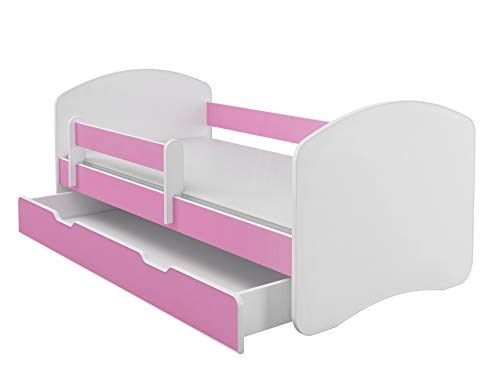 Cama ACMA II com Prateleira e Colchão (Rosa - 180 x 200 cm) ACMA - Camas e estruturas de cama - prateleira, colchão, rosa, 180x200 cm