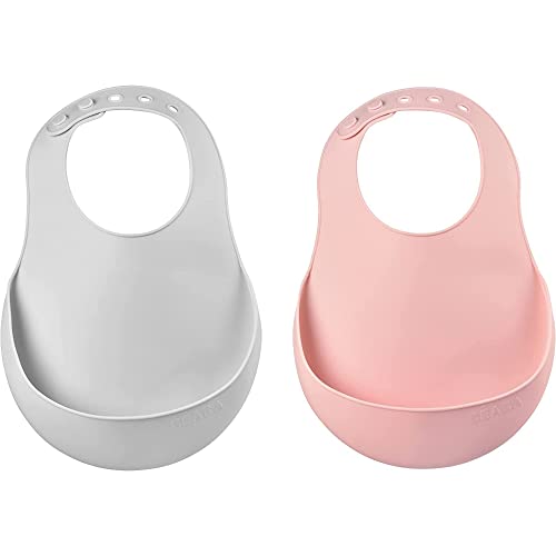 Bebéaba Baby Bib Silicone 100% Food Grade Beaba - Babetes - silicone, 100% food grade, bolsa para sobras, flexível