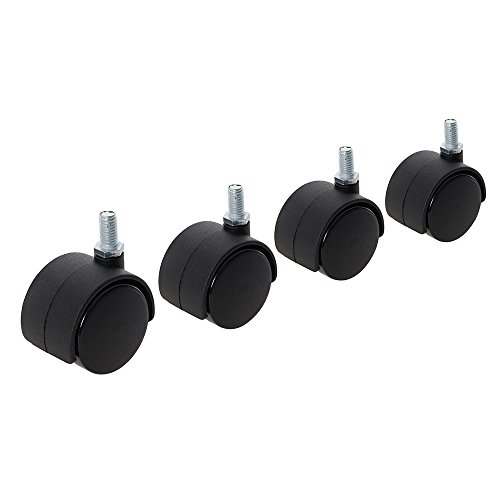 Rodas com Placa de Montagem FIXMAN Dp40Bk4 FIXMAN - Rodízios - polipropileno, sem freio, móveis