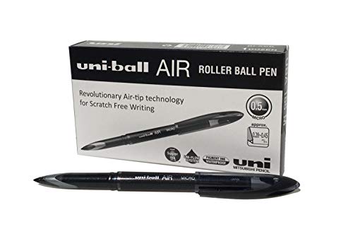 Caneta de Tinta Permanente UNI BALL UBA-188 Preto (12 Un) Mitsubishi Pencil - Canetas - traço médio, ponta 0,5mm, design ergonômico, preto