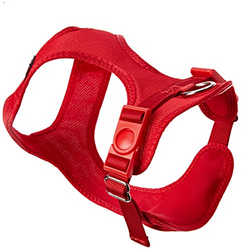 Peitoral para Cães TRIXIE Soft Harness S (Vermelho - 33-50cm) TRIXIE - Coleiras e arnês para animais de estimação - tecido mola, ajustável, confortável, 33-50cm