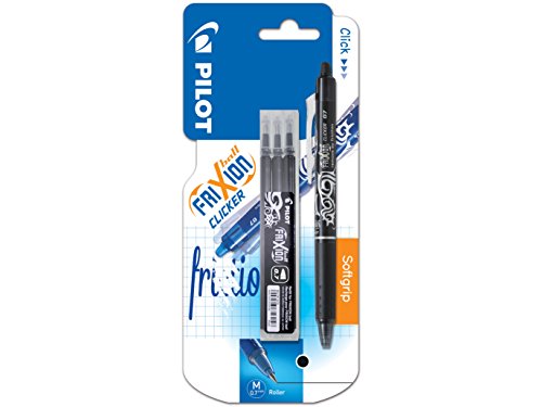 Esferográfica PILOT Frixion Clicker Preto Pilot - Canetas - borracha, carbono, 0,3mm, corrigir erros