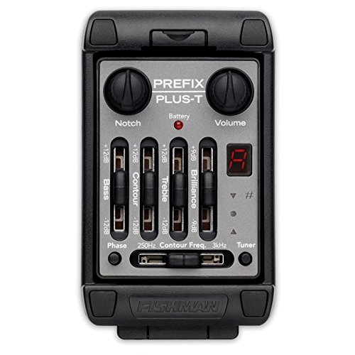 Recetor de Anchoir (Receptor de Pesca) FISHMAN Prefix Plus-T Fishman - Acessórios para instrumentos musicais e orquestra - guitarra eléctrica, pastilha 2,3 mm, controlos ajustáveis