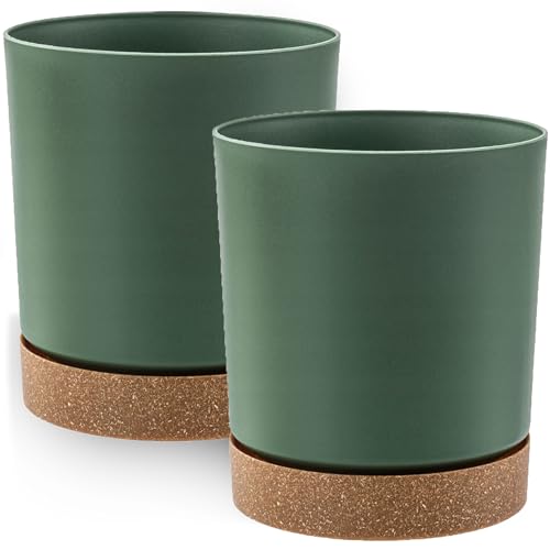 Vaso Decorativo Peczeko Verde (Plástico - 13 x 11.5 x 12.5 cm) PECZEKO - Vasos e canteiros - decorativo, verde, plástico