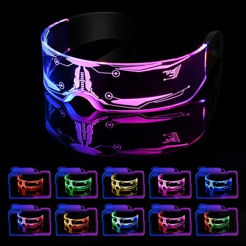 Óculos com Luzes Leds Comius Sharp (Idade Mínima Recomendada: 6 anos) Comius Sharp - Chapéus de festa - óculos, luzes LED, festivais, eventos, vermelho, verde, azul