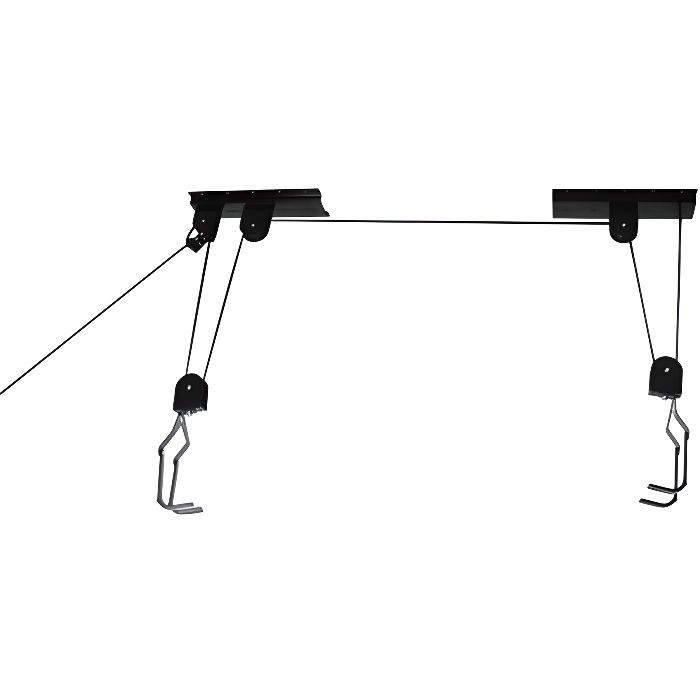 Suporte para Bicicletas SILVERLINE Ascensor Silverline - Suportes e armazenamento para bicicletas - 20 kg, 4 m, aço laminado, preto