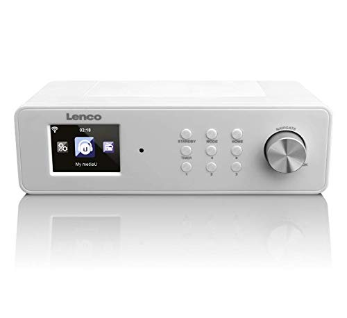 Rádio SPC KCR2014 (Branco - Digital - Analógico - Pilhas) Lenco - Radios - digital, analógico, mp3, internet