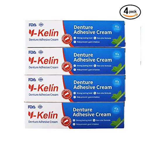 Adesivo de Dentes Postiços Y-KELIN 4 Unidades Y-Kelin - Adesivos para dentaduras - adesivos, dentes postiços, y-kelin, 4 unidades