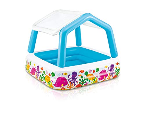 Piscina Insuflável INTEX com Guarda-Sol (157 x 157 x 122 cm) INTEX - Piscinas - insuflável, guarda-sol, 157x157x122cm