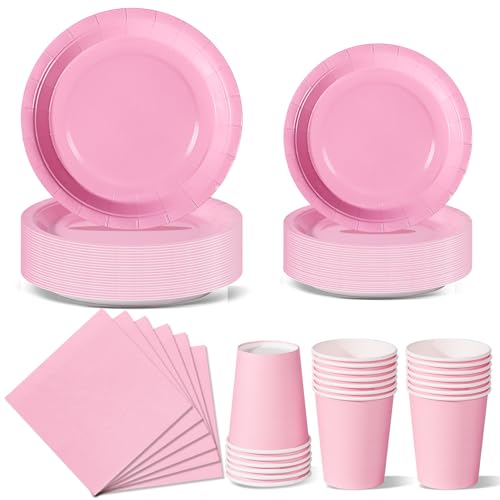 Conjunto de 96 Peças NKAIISO (Rosa Claro) Nkaiso - Produtos de papel para o lar - 96 peças, cartão resistente, tampa reforçada, base antiderrapante