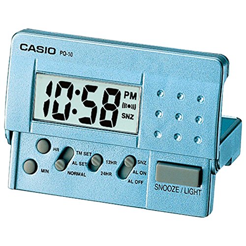 Relógio de Mesa CASIO PQ-10D-2RREU (Azul) Casio - Relógios despertadores - relógio, mesa, casio, azul