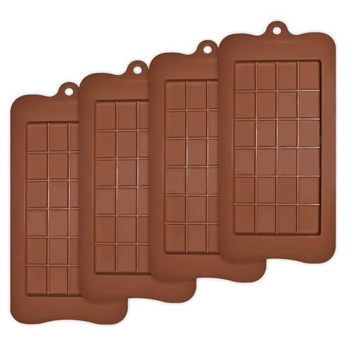 Formas de Silicone HOMEDGE 4 Conjuntos de Moldes de Chocolate homEdge - Formas de cozinha - conjunto, 4 formas, silicone, chocolate, animais