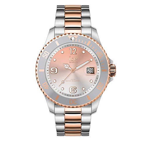 Relógio para Mulher ICE-WATCH Medium Steel Cinzento Ice-Watch - Relógios - aço inoxidável, cinzento, quarto de hora, cuarzo