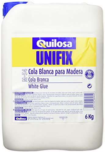 Cola UNIFIX M-54 Branco (6 kg) para Madeira quilosa - Cola e adesivos de hardware - colagem forte, não mancha, fácil aplicação, madeira