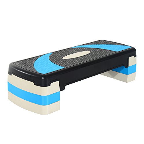 Step Aéreo HOMCOM (3 Níveis - 150 kg) HOMCOM - Step aeróbico - 150 kg, 3 níveis, antiderrapante, portátil